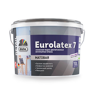 EUROLATEX 7, 10л база 3 "DufaRetail" ВД краска (выводим) (под заказ) EUROLATEX 7, 10л база 3 "DufaRetail" ВД краска (выводим) (под заказ)