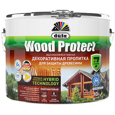 WOOD PROTECT белая 10 л "Dufa" Пропитка (выводим) (под заказ) WOOD PROTECT белая 10 л "Dufa" Пропитка (выводим) (под заказ)