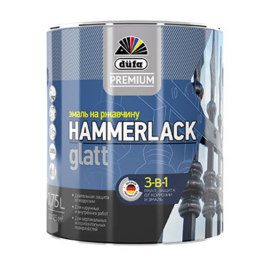 HAMMERLACK на ржавчину гладкая база1 750мл "DufaPremium" Эмаль HAMMERLACK на ржавчину гладкая база1 750мл "DufaPremium" Эмаль